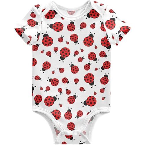 Unisex Baby Short Sleeve Bodysuits Boy Girl Cotton Newborn Outfit Clothes 0-24 Months