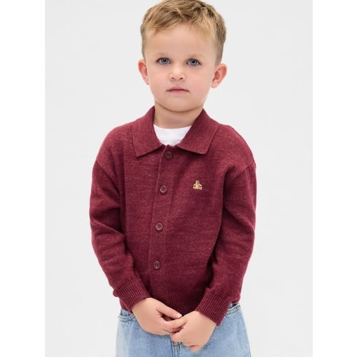 Baby & Toddler Collared Button-Front Sweater