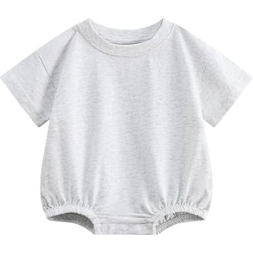 Bafeicao Baby Boy Girl Bubble Romper Infant Toddler T-Shirt Bodysuit | Organic Cotton,Oversized,Short Sleeve,Summer
