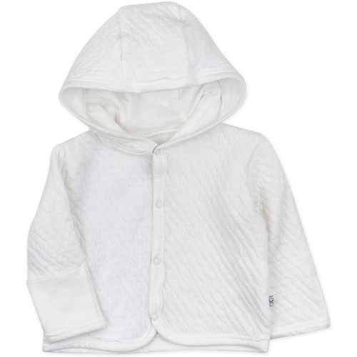 HonestBaby unisex-baby Matelasse Snap-front Hoodie 100% Organic Cotton Infant Baby Boys, Girls