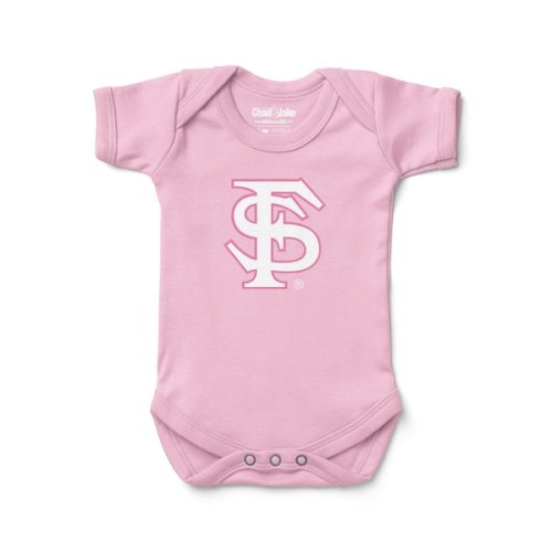 Infant Chad & Jake  Pink Florida State Seminoles Logo Bodysuit