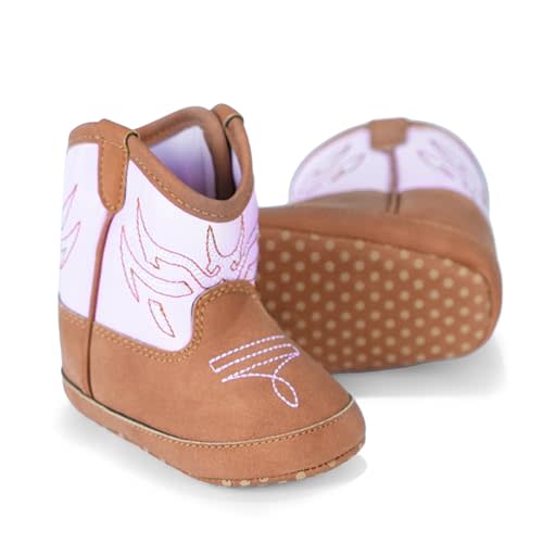 Baby Boys Girls Cowboy Boots Non-Slip Soft Sole First Walker Shoes | Flower Embroidery,Non-Slip,Soft Sole,Baby Cowboy Boots,Baby Booties