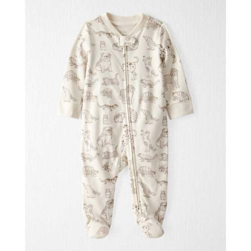 Baby Pet Print Organic Cotton Sleep & Play Pajamas - Little Planet | Carter's