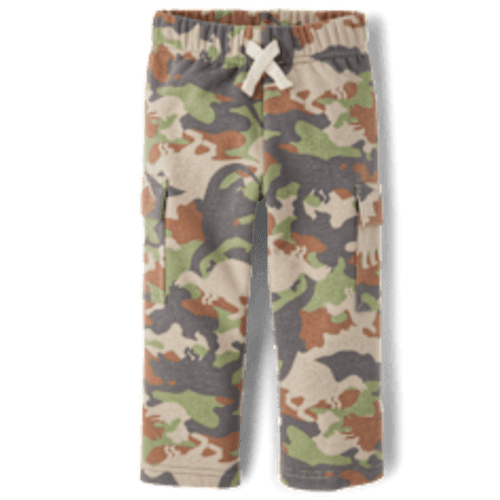 Baby And Toddler Active Premium Fleece Relaxed Cargo Pants - GREEN | The Children's Place CA