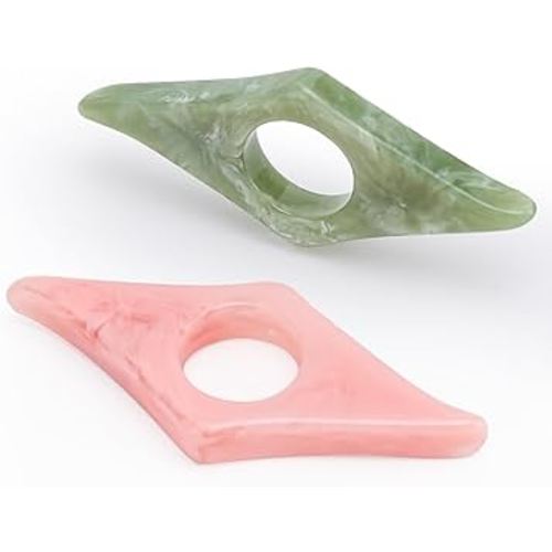 Thumb Page Holder for Reading 2Pack, Energy Pattern Thumb Bookmark, Book Opener Holder, Book Finger Page Holder, Book Accessories for Reading Lovers(Pink and Olive-Green