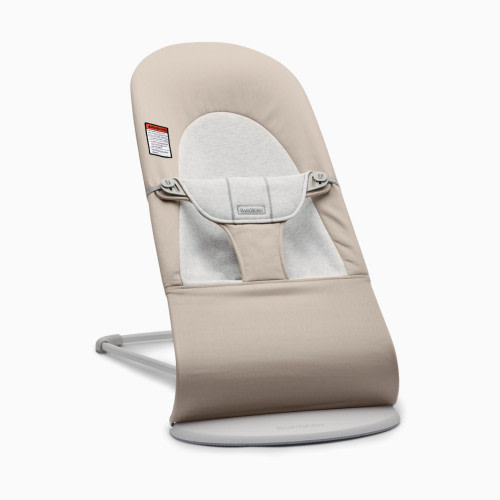 BabyBjörn Bouncer, Balance Soft, Tri-Fabric - Cotton Jersey/Beige/Gray (2021)
