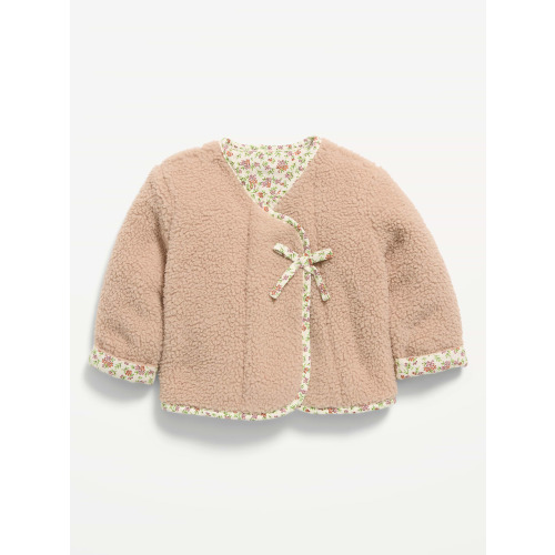 Wrap-Front Sherpa Jacket for Baby