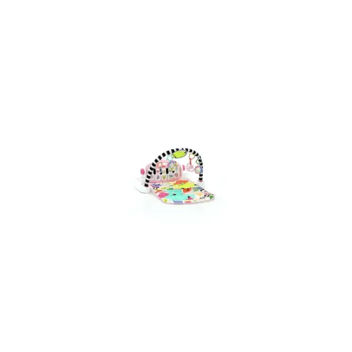 Fisher-Price Glow and Grow Kick & Play Piano Gym Baby Playmat with Musical Learning Toy, Pink