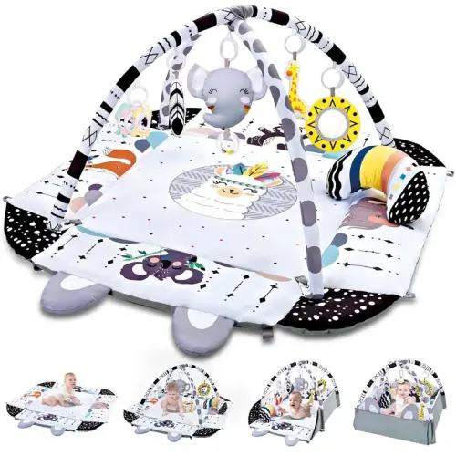 8-in-1 Baby Gym Play Mat – Tummy Time Activity Gym with Detachable - TikTok Shop