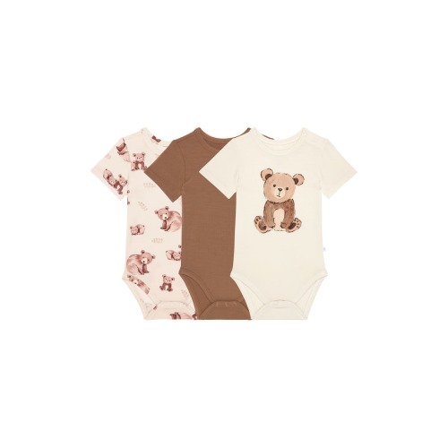 Bernard Assorted 3-Pack Bodysuits, 6-12M