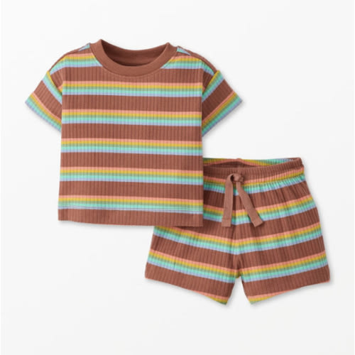 Baby Ribbed T-Shirt & Shorts Set