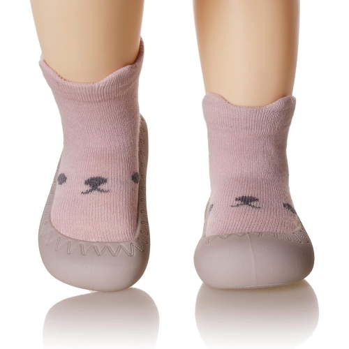 Baby Sock Shoes Toddler Cartoon Soft Rubber Sole Non Slip Floor Slipper for Boys Girls First Walking