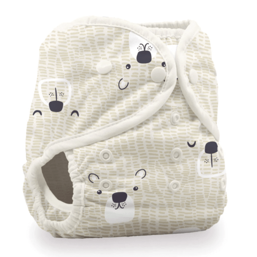 Thirsties Duo Wrap two-sized cloth diaper cover BEARLY SIZE 1