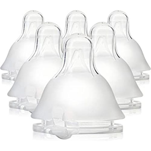 Evenflo Balance Plus Standard Neck Nipples for use with Evenflo Balance Plus Standard Neck Bottles, Medium Flow for 3 Months and up, 6-Pack
