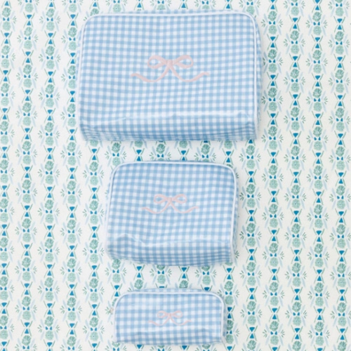 Patterned Toiletry Bag Trio (3 pieces)