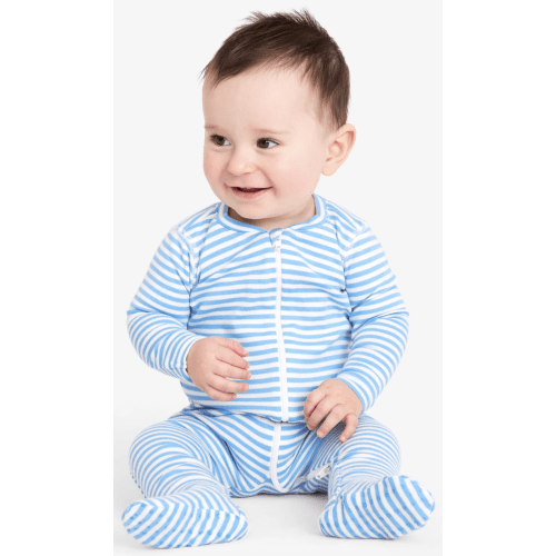 The baby organic zip footie