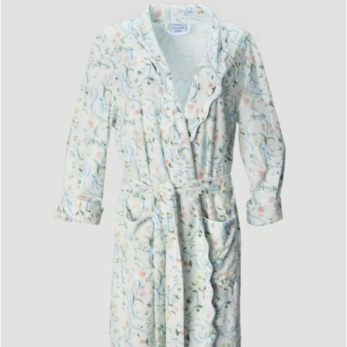 Over the Moon x Weezie Women's Long Scallop Lightweight Robe