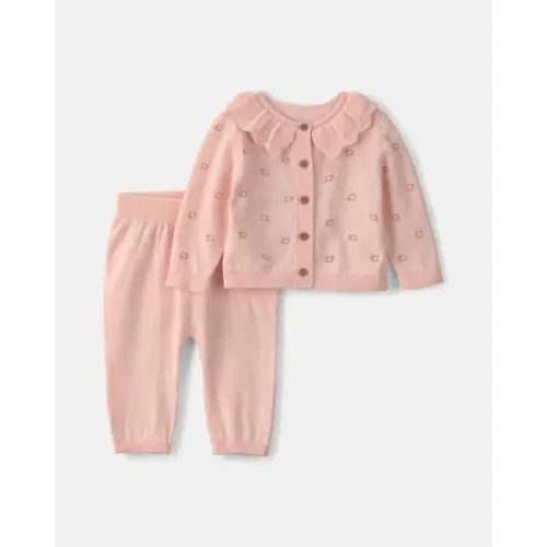 Baby Girl 2-Piece Sheep Long-Sleeve Top & Pant Set - Pink | Carter's