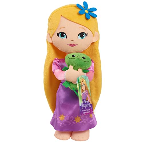 Disney Princess Lil' Friends Rapunzel & Pascal 14-inch Plushie Doll and Accessories, Kids Toys for Ages 3 Up by Just Play