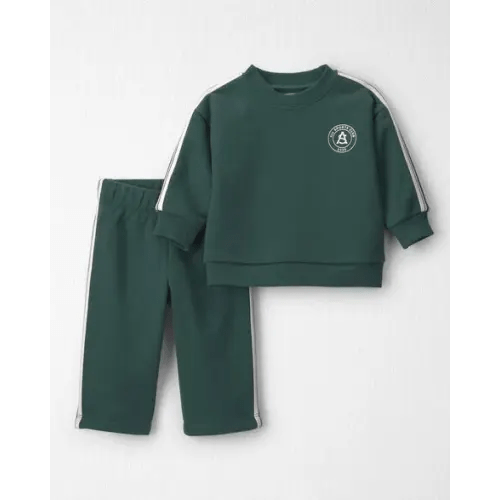 Baby 2-Piece French Terry Top & Pant Set Made with Organic Cotton - Little Planet | Carter's