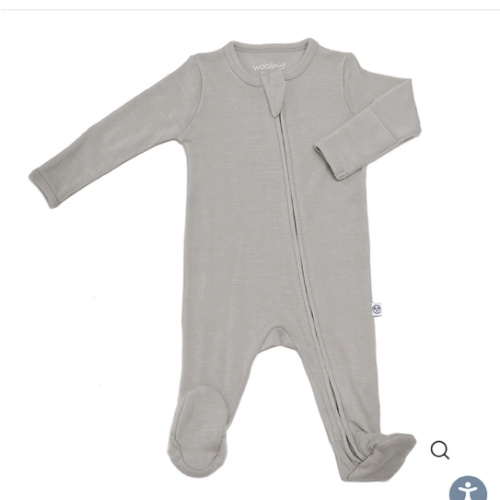 Footie Pajamas, Merino Wool, Dove
