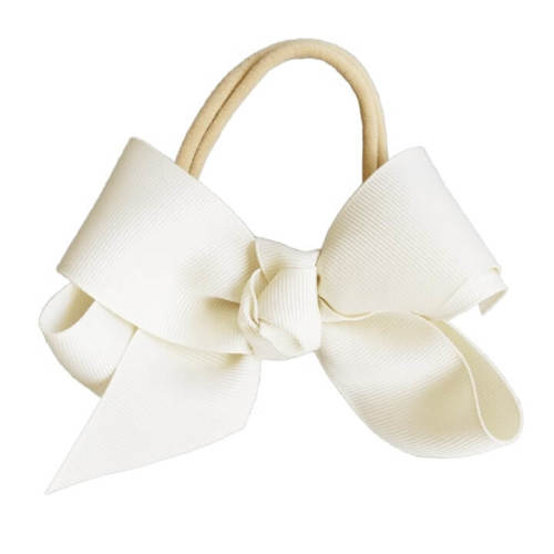 Ribbon Bow Headband | Off White