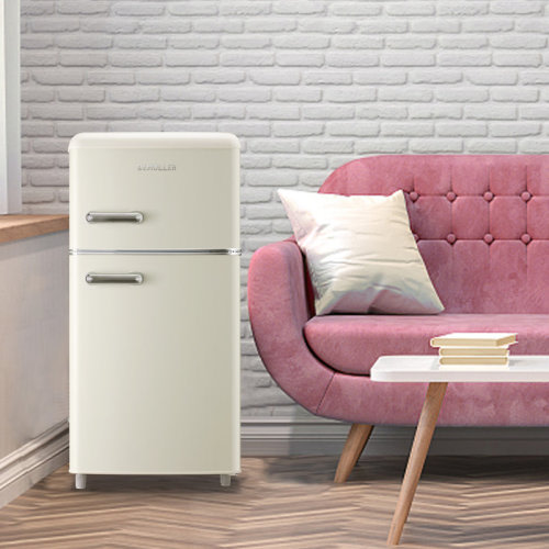 DEMULLER 3.5 Cubic Feet Mini Fridge with Freezer & Reviews | Wayfair