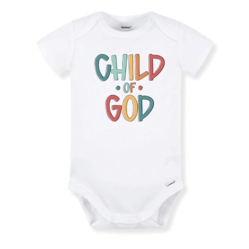 Child Of God Religious Cute Baby Bodysuit Shirt Premium Custom Baby Clothes Unisex Baby Gift for Mom Newborn