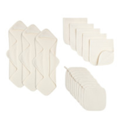 Small Story Muslin Essentials 18-Piece Gift Set - White