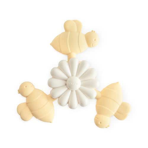 mushie Bee Suction Spinner Toy | Toddler Sensory Toys for Bath & Play