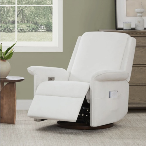 Mila Power Swivel Nursery Glider Recliner
