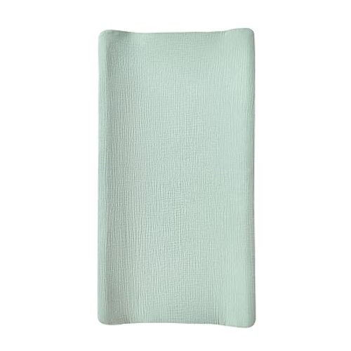 Muslin Changing Pad Cover,Ultra Soft Breathable Diaper Changing Table Cover for Baby Boys Girls,Neutral Fitted Changing Pad Sheets