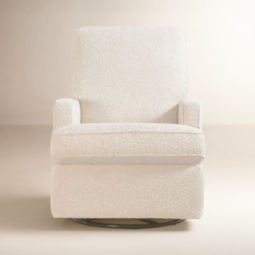 Tucker Swivel Reclining Glider - Cream Boucle