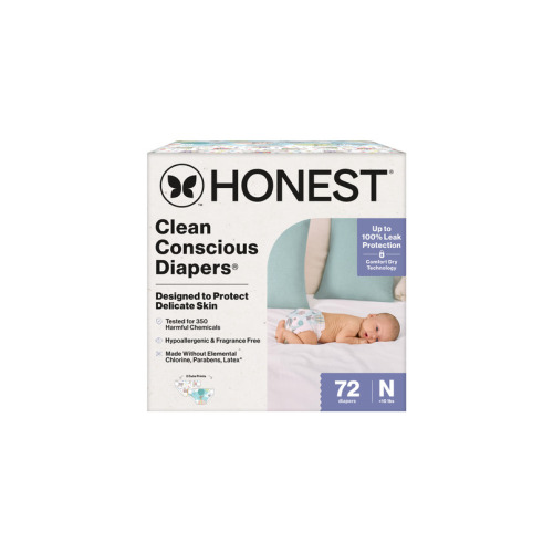 The Honest Company Club Box Diapers Above it All and All the Alpacas