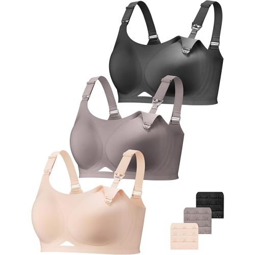 3 Pack Nursing Bras for Breastfeeding