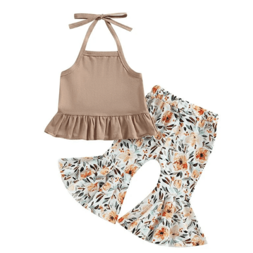 Floral Flare Pant Halter Set – The Ollie Bee