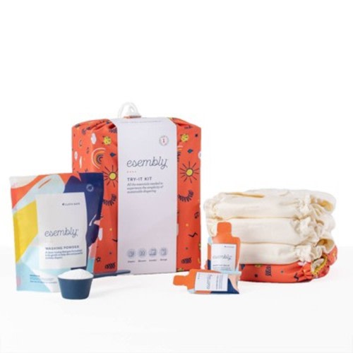 Esembly Cloth Diaper Try-it Kit Reusable Diapering System - (select Size And Pattern)