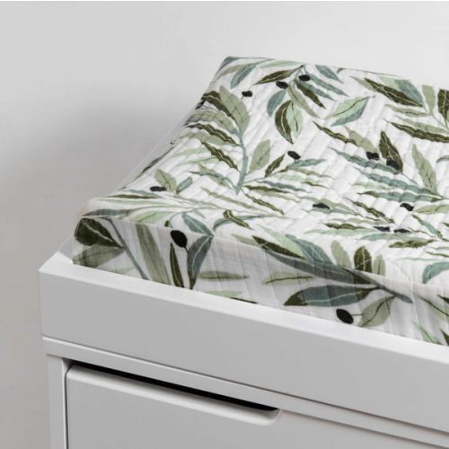 Babyletto Quilted Changing Pad Cover in GOTS Certified Organic Muslin Cotton