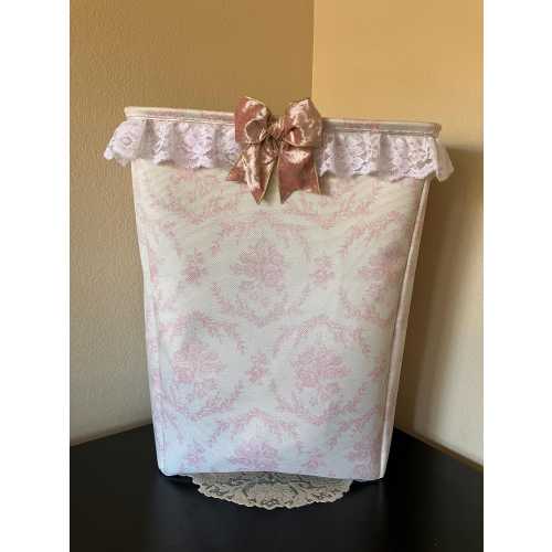 Laundry Hamper Bin Baby Laundry Hamper Mother Day Gift Coquette Pink Laundry Basket Cottagecore Decor Towel Storage Organization Tote Basket