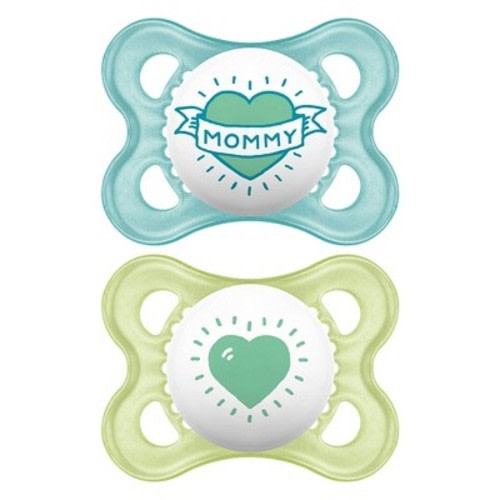 MAM Love & Affection Pacifier 0-6 Months - 2ct Blue