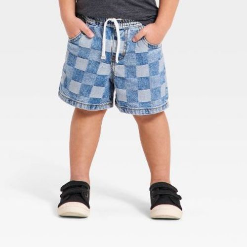 Toddler Boys' Relaxed Fit Pull-On Denim Shorts - Cat & Jack™ Light Wash 12M