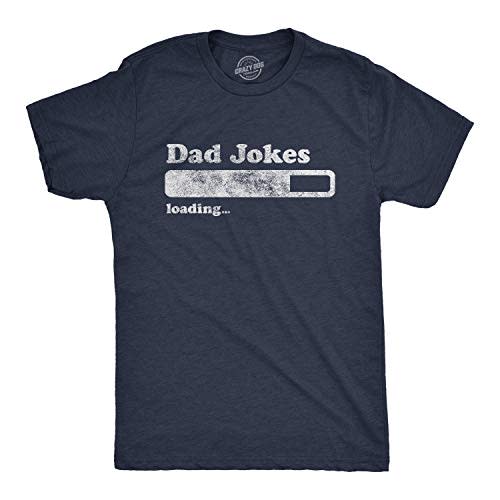 Mens Dad Jokes Loading T Shirt Funny Fathers Day Papa Novelty Graphic Tee