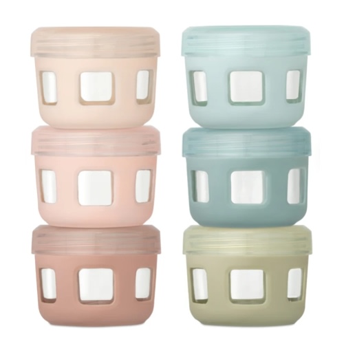 Clean Start Baby Glass Food Jars | Non Toxic | Protective Sleeve – Ello