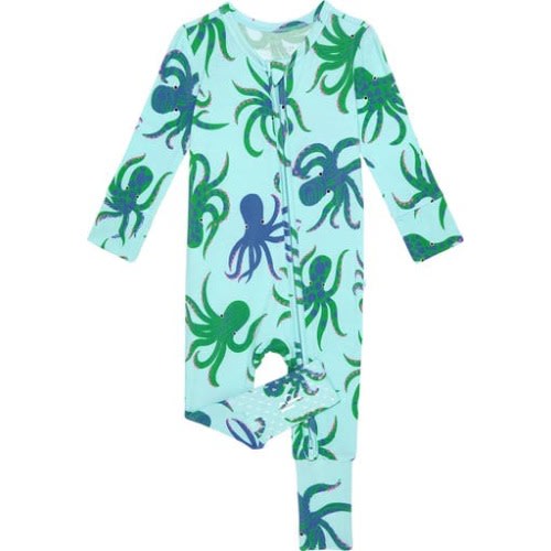 Fitted Convertible One-Piece Pajamas, 3-6M