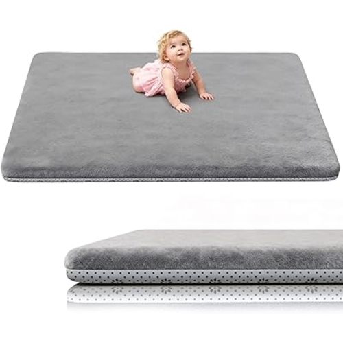 Baby Play Mat 71 x 59, Thick Baby Play Mat for Floor, Ultra Soft Playpen Mat, Machine Washable Tummy Time Foam, Non-Slip Bottom Helps Cushion, for Kids, Infant and Toddler Crawling