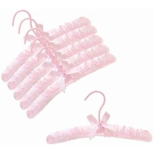 Only Hangers® 12" Pink Children's Satin Padded Hangers - Pack of (6)