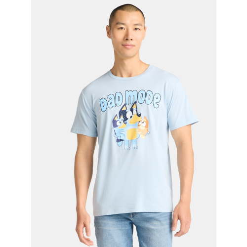 Bluey Father's Day, Men's & Big Men's Graphic Tee, Sizes XS-5XL