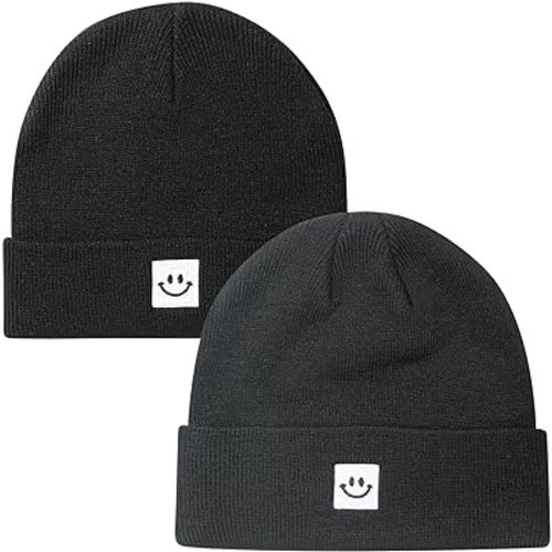 2Pack Baby Beanie Knit Toddler Hat for Girls Boys 0-8 Years