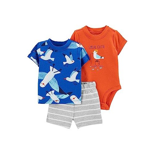 Carter's 3-Piece Giraffe Little Short Set