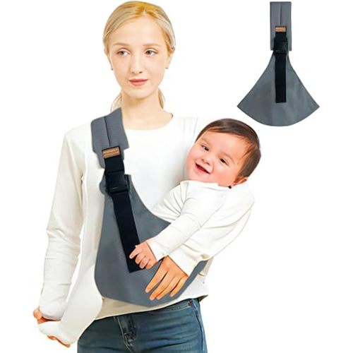 Baby Sling Carrier,Baby Sling for 10-30lbs(Grey)